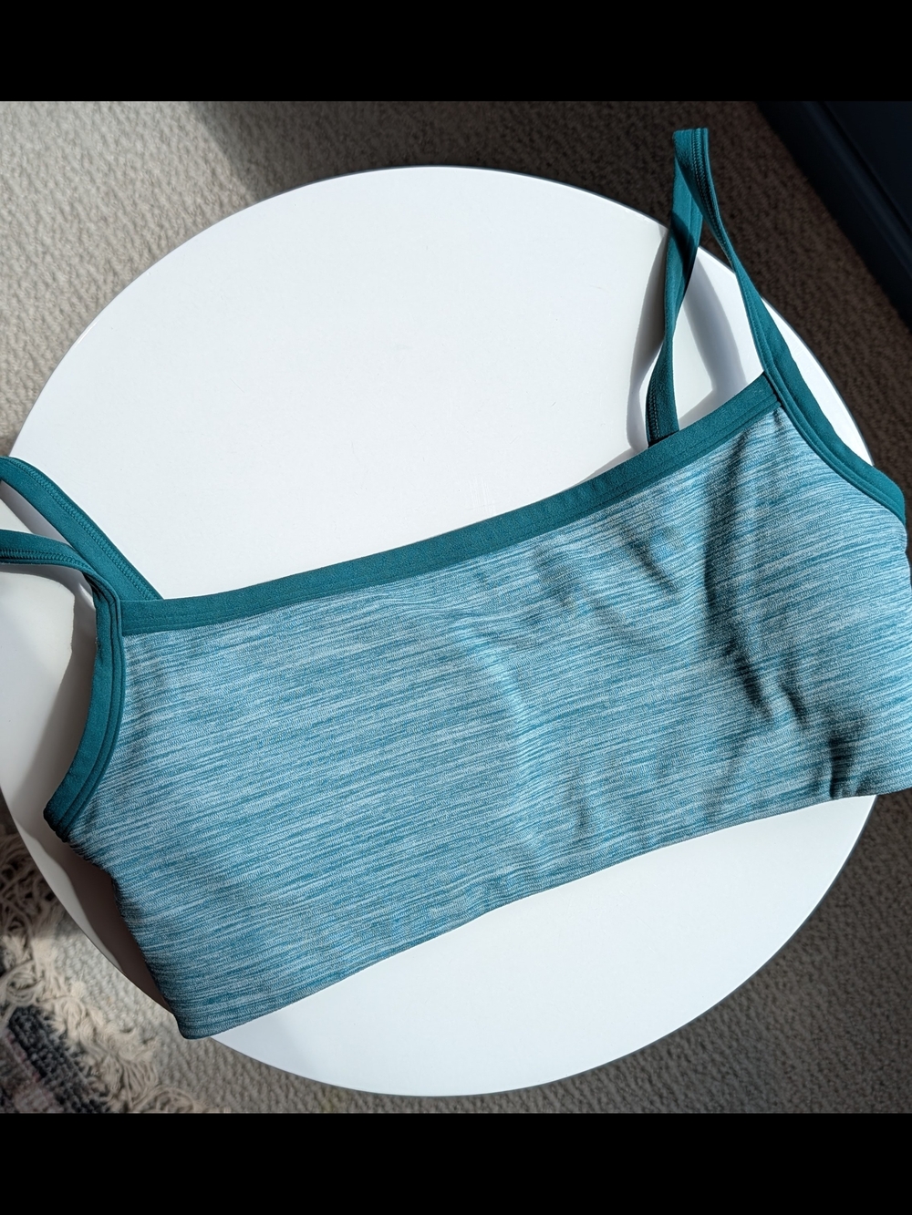 Vitality Daydream Fabric Scoop Bra, Green, M
